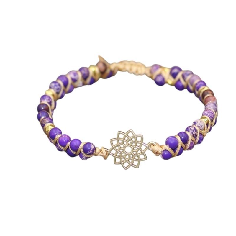 Verstellbares Unisex Armband mit natürlichen Türkisperlen, zweireihig, mit Baum-Anhänger für einen stilvollen Look