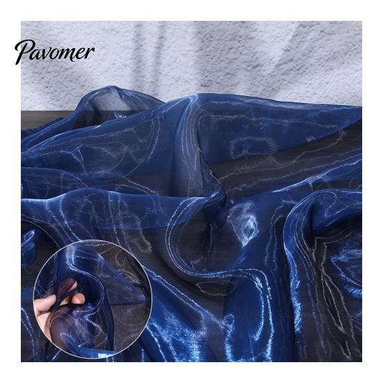 Transparentes Material für Bühnendekoration 1 Yard Zweifarbiges durchsichtiges Organza-Gewebe, 60 Zoll breit schillerndes seidig weiches Gewebe Babyparty-Dekorationen