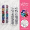 2Box Mixed Color Nail Crystal Charms 1.6mm Manicure  Rhinestones  Christmas Gems