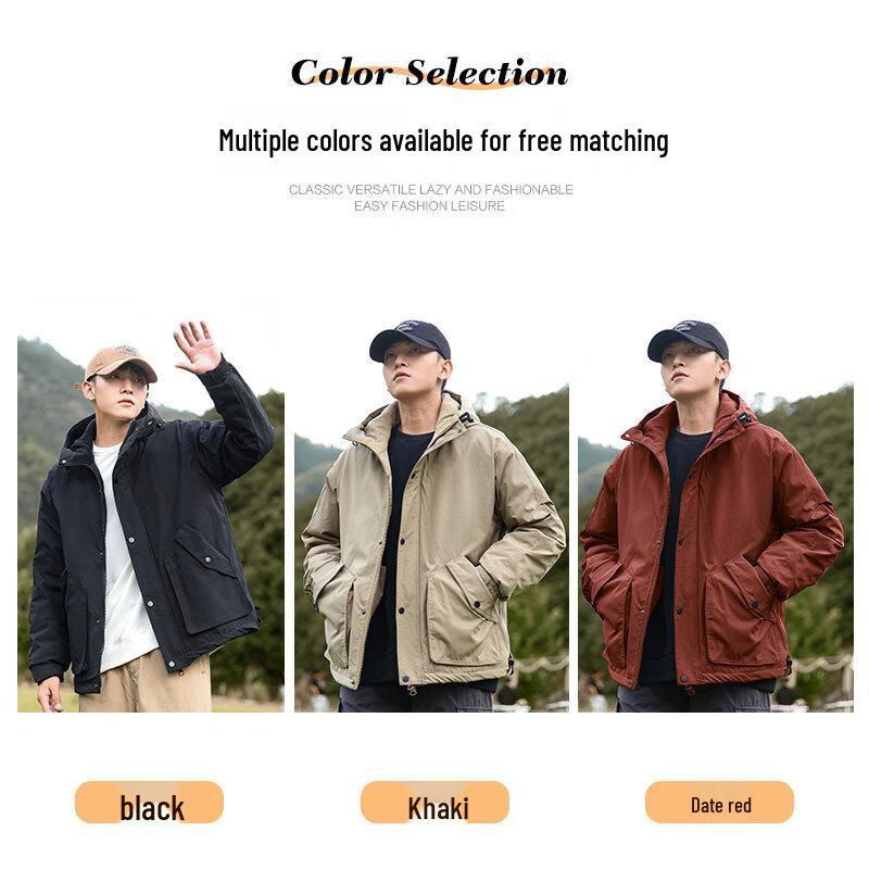 EASTERN CAMEL Men's Fleece Lined Winter Outdoor Jacket