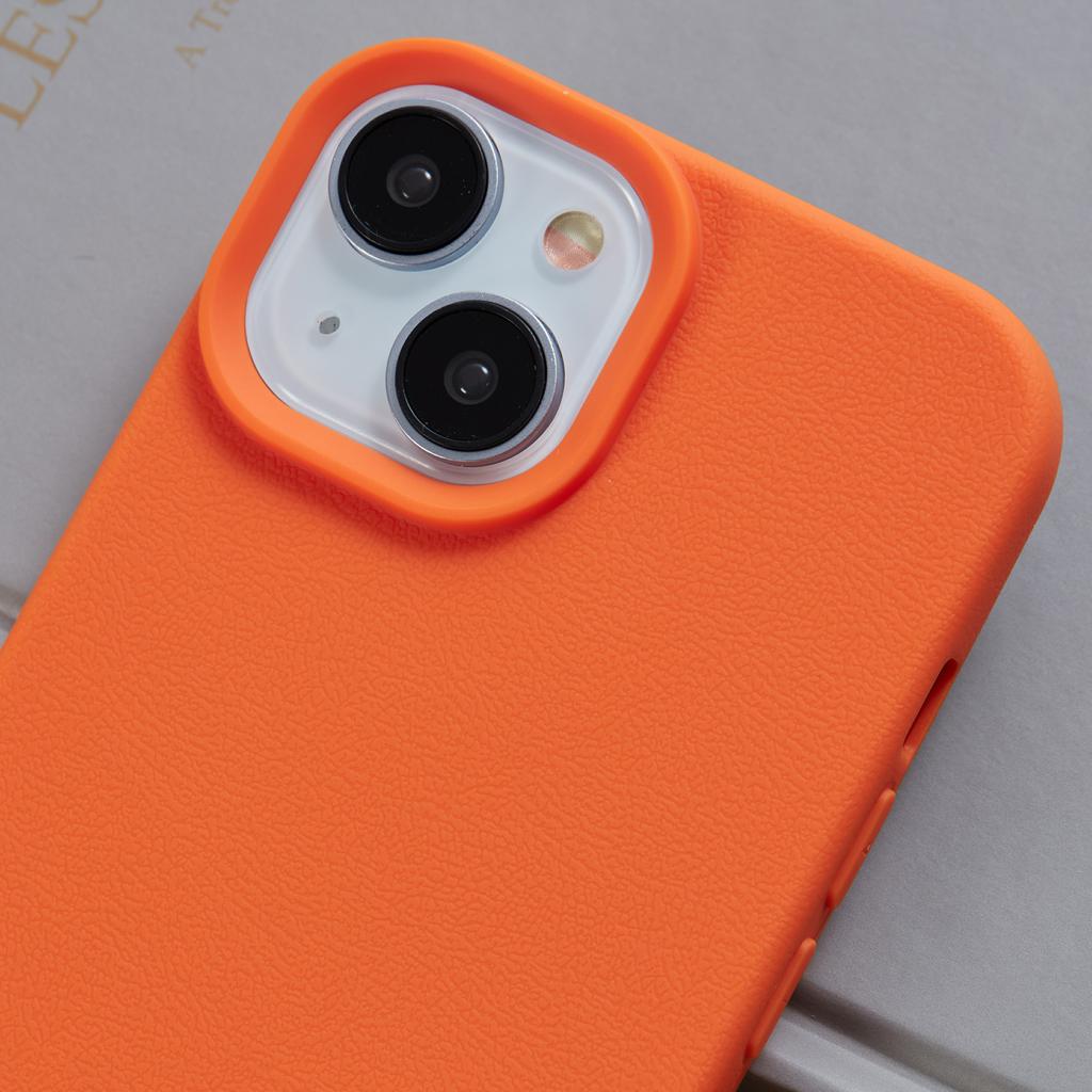 For iPhone 15 Case Litchi Texture TPU Shockproof Phone Cover