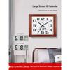 Jinyun Silent Square Electronic Wall Clock