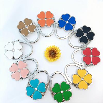 Einfarbiger Leder-Vierblättriger Klee Taschenhaken