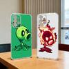 Plants Vs. Zombies  Phone Case Transparent Silicone Soft For Samsung S25,S24,S21,S22,S23,S30,Ultra,S20,Plus,Fe
