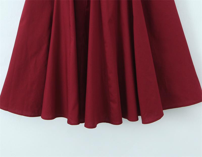 Elegant French Square Neck Short Sleeve Tie-back Dress - Slimming Waist Mid-length Skirt for Summer Vacation