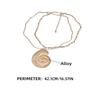 Collier à pendentif conque punk pour femmes filles gothique doux cool chaînes clavicule grossières double couche accessoires Y2k bijoux