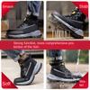 Labor Insurance Shoes Steel Bag Head Lightweight Safety Shoes Comfortable Safety Protection Winter Cotton Shoes