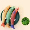 Potaroma Toys Saury Fish, 3 Pack, Crinkle Sound, Soft and , Interactive for Indoor Exercise 9.4 Inches for All Breeds