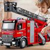 Alloy Fire Truck Model Toy with Simulation Sound for Boys 30cm