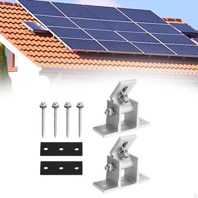 2 stücke Solar Panel Halterung, Stabile Halter mit Schrauben, Einstellbare Modul