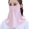 Face Guard with Elastic Strap Ultra-Wide Coverage Double-Layer Structure UPF 50+ UV Protection Cycling Face Protector