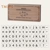 Timbri in Legno con Lettere dell'Alfabeto Bordo Liscio Set Timbri Lettere Multiuso Kit Scrapbook Fai da Te Materiali per Stampaggio
