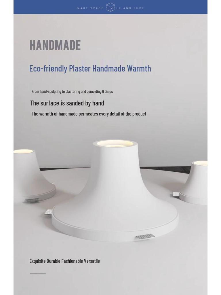 Wabi-Sabi Teardrop Frameless Smart Surface Spotlight Full-Spectrum Recessed Downlight