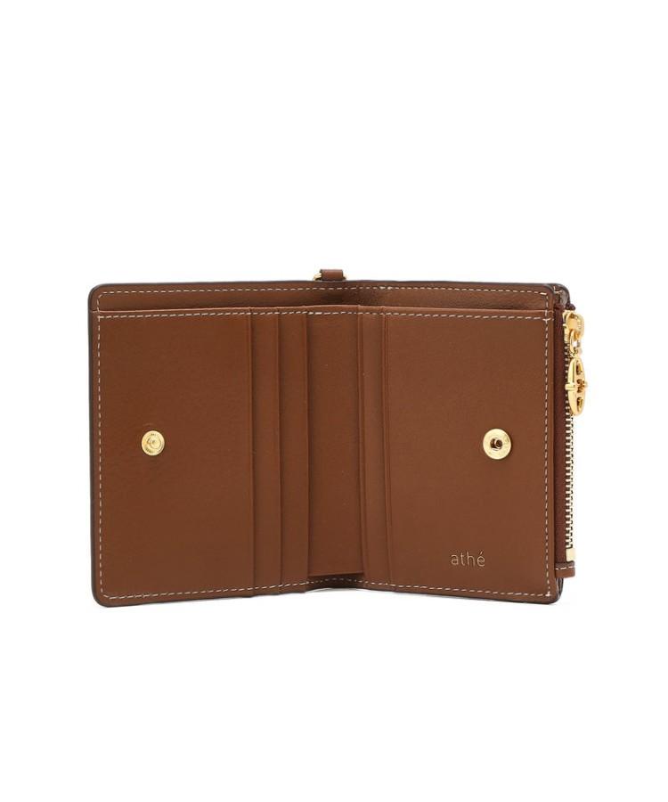 Athe Vanessabruno [Stamp] Brown Stamp Chain Strap Wallet Aaho6F457W2