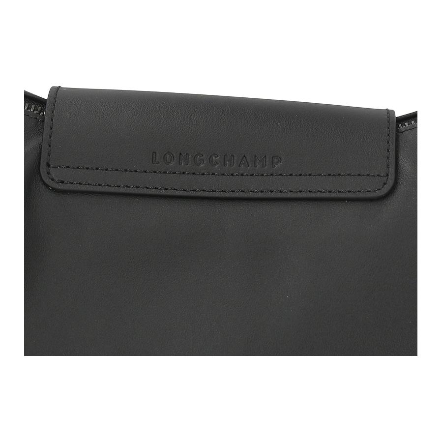 Longchamp Le Pliage Xtra Deep Silver Metal Zipper Closure Leather Shoulder Tote Bag Large Women Handbags Black 10338987001