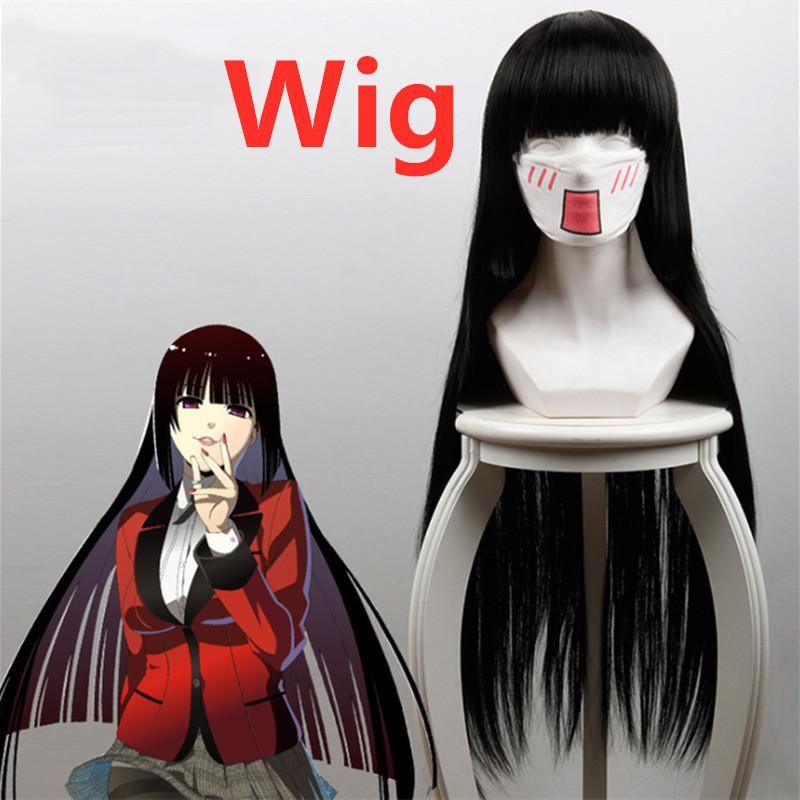 Kakegurui Jabami Yumeko Cosplay Kostým Halloween Sayaka Compulsive Gambler Anime Škola Dívka Skládaná sukně Uniforma Celá sada