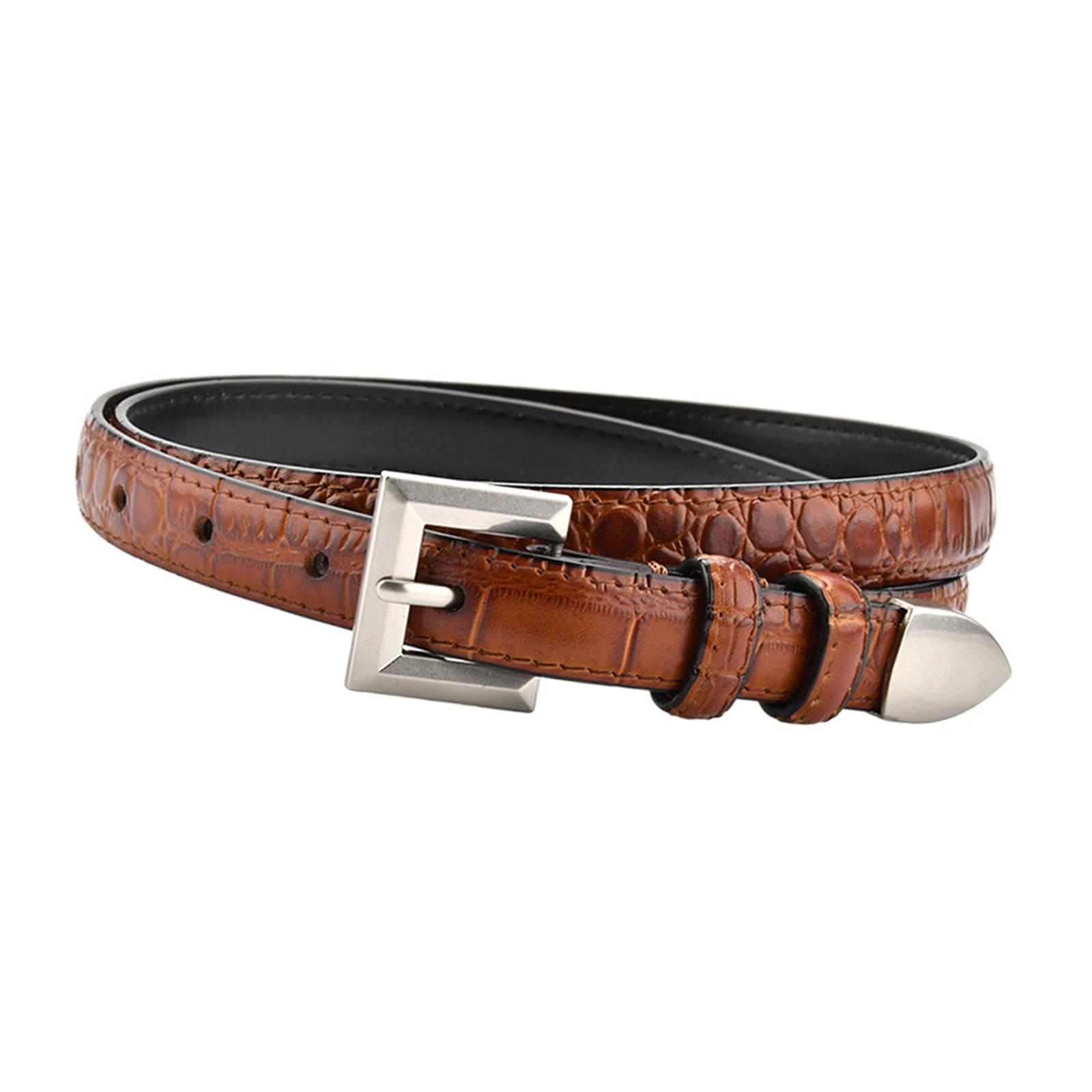 

Girls Belt for Pants Women s Leather Waist Band Sash 18mm Thin Waistband Decorative Waist Ornament Clothing Accessory разноцветный
