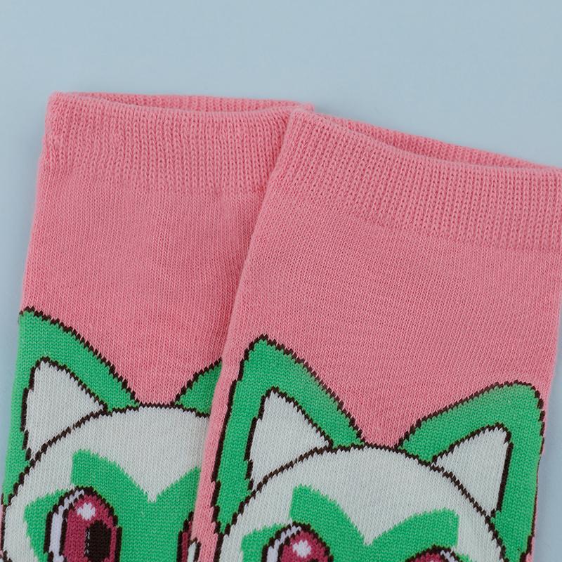 6 paar willekeurige combinatie grappige cartoon anime Pok é mon patroon heren crew sokken comfortabel en zacht koppel casual sokken