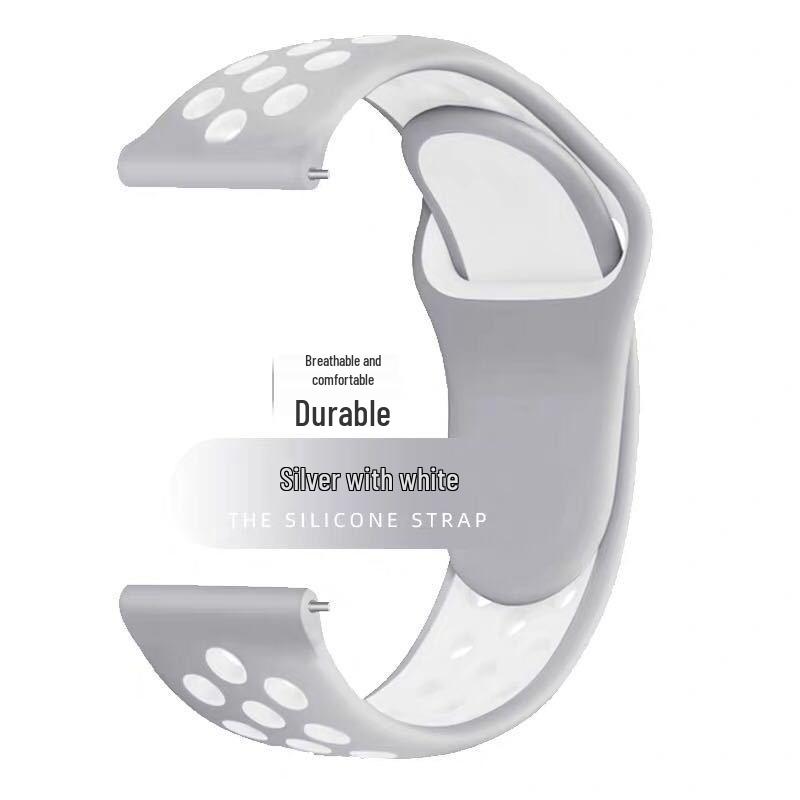 Compatible Silicone Watch Strap for Huawei GT5/4/3/2 46mm/Pro and Samsung/Honor 22/20 Models