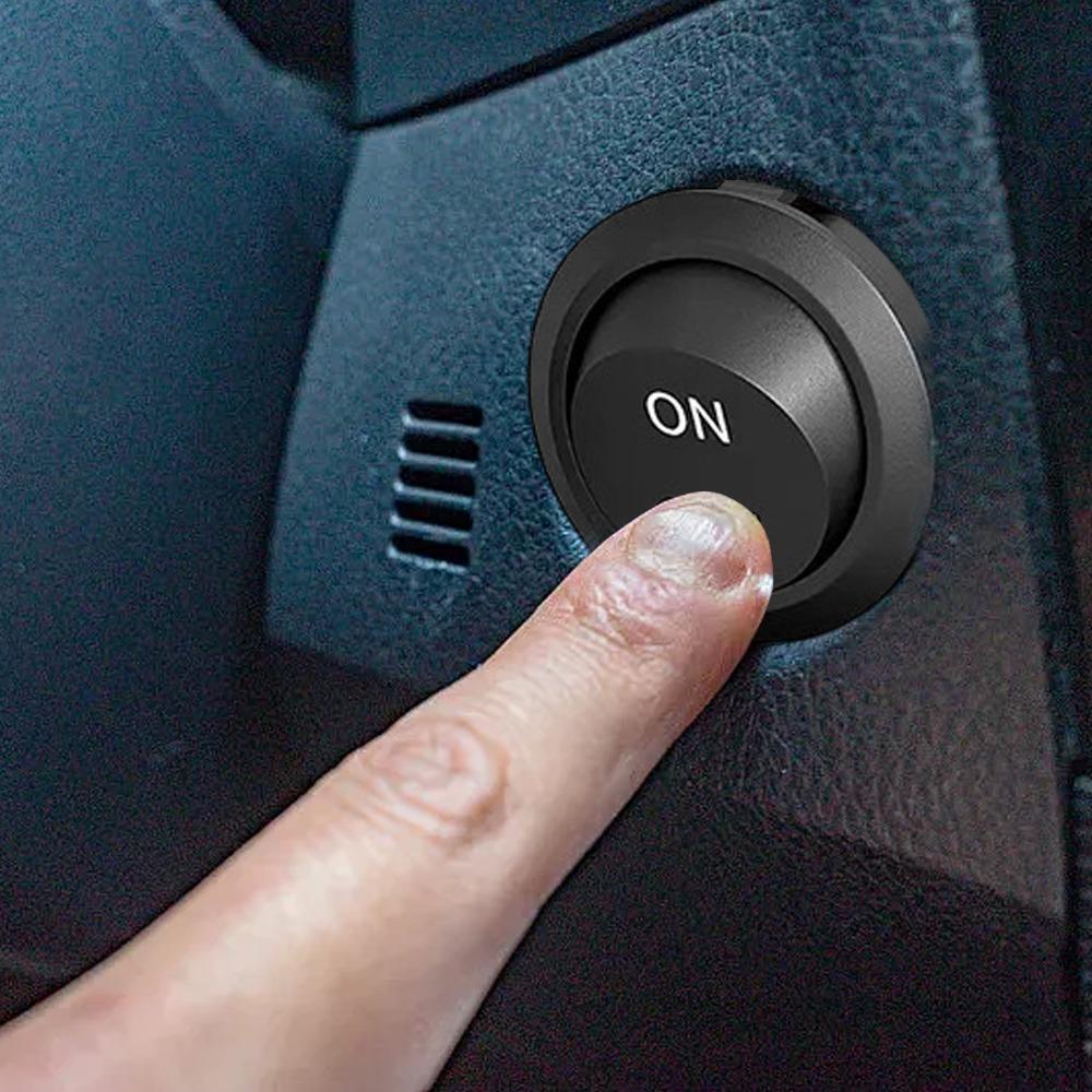 10/1Pcs Round Rocker Switch ON/Off SPST 2Pin Latching Toggle Switch Snap Boat Car Round Switches Pre-Wired 6A/250V 10A/125V