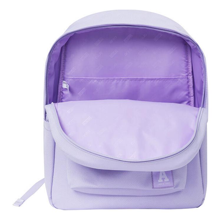 New Anta Life Collection Fabric Top Student Backpack, Students Backpack Unisex Light Purple 992518151R-3