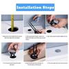 Upgrade Your Bathroom with a Dual Push Flushing Toilet Button Replacement for Tanks with a 48mm Thread Diameter
