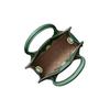 Michael Kors MK Mercer Solid Commuter French Logo Pendant Pebble Leather Accordion Bag Women Handbags Green 35S1GM9T0L-JEWEL-GREEN