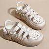 Fashion Thick Soled Woman Shoes 2026 Summer New Round Versatile Women's Sandals Comfort Anti Slip Women Beach Shoes Zapatos