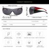 Trendy Y2k Sunglasses Women &Men Rimless Wrap -Around Sunglasses Futuristic One Piece Shades Fashion Hip Hop Sun Glasses