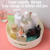 Multifunctional Bathroom Storage Box Rotatable Kitchen Storage Tray With Handle