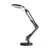 LED Desk Lamp 10W 3CCT Black with Magnifying Glass, Dimmer and Light Color Adjustment
