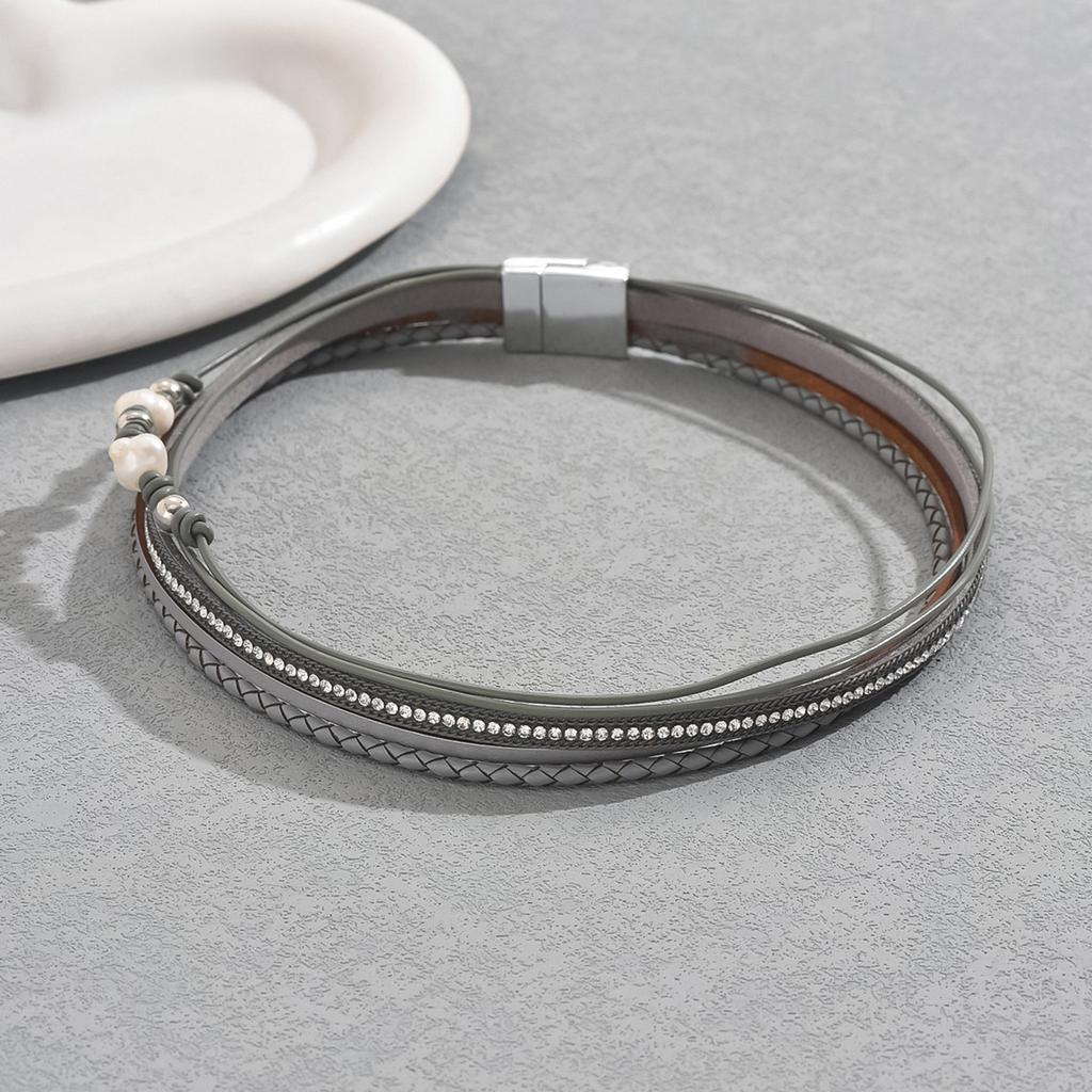 Light luxury fashion women's bracelet personalized diamond beaded bracelet versatile simple multi-layer design versatile jewelry