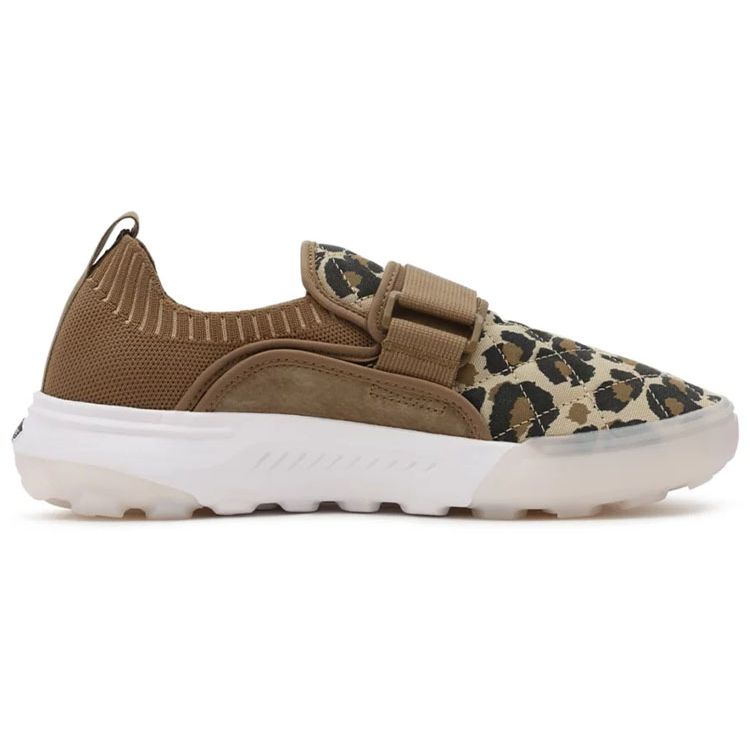 Vans Coast Cc Fabric Fashion Leopard Print Low Top Lifestyle Shoes Unisex Sneaker Brown Black VN0A5JMCB13