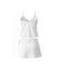 VIKINI VENDER Julie Ribbon Tie Textured Bikini Skirt Set 3Pcs - White