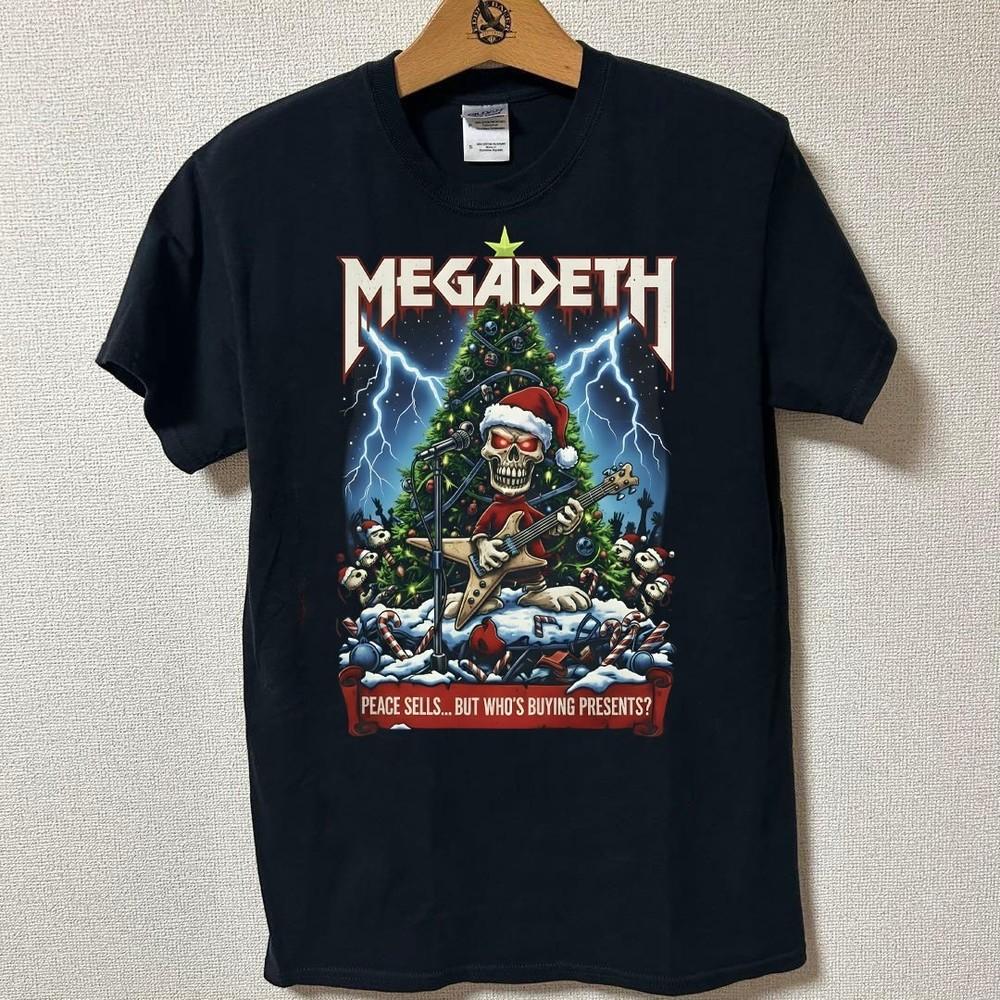 Megadeth Band Christmas Shirt Unisex Concert S-5XL AR694 Unisex T-Shirt L