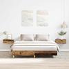 VidaXL Bed Frames Without Mattress Old Wood 150x200 Cm Engineered Wood, Bedroom Furniture, Bed Base, Double Bed, 3328715