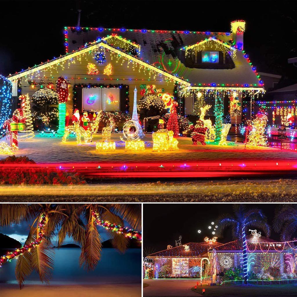 Rainbow 120 LED, 12m Outdoor Solar Neon Tube Lights, Waterproof Decorative Fairy Strip Lights