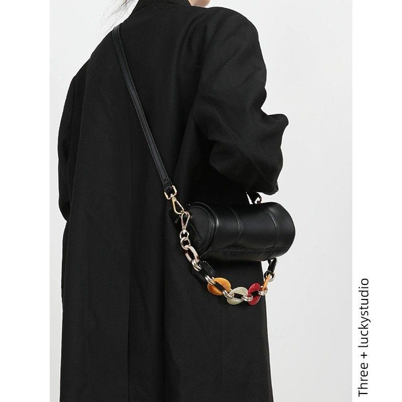 

Kikawa Card Original Design Retro Shoulder Bag Chain Black