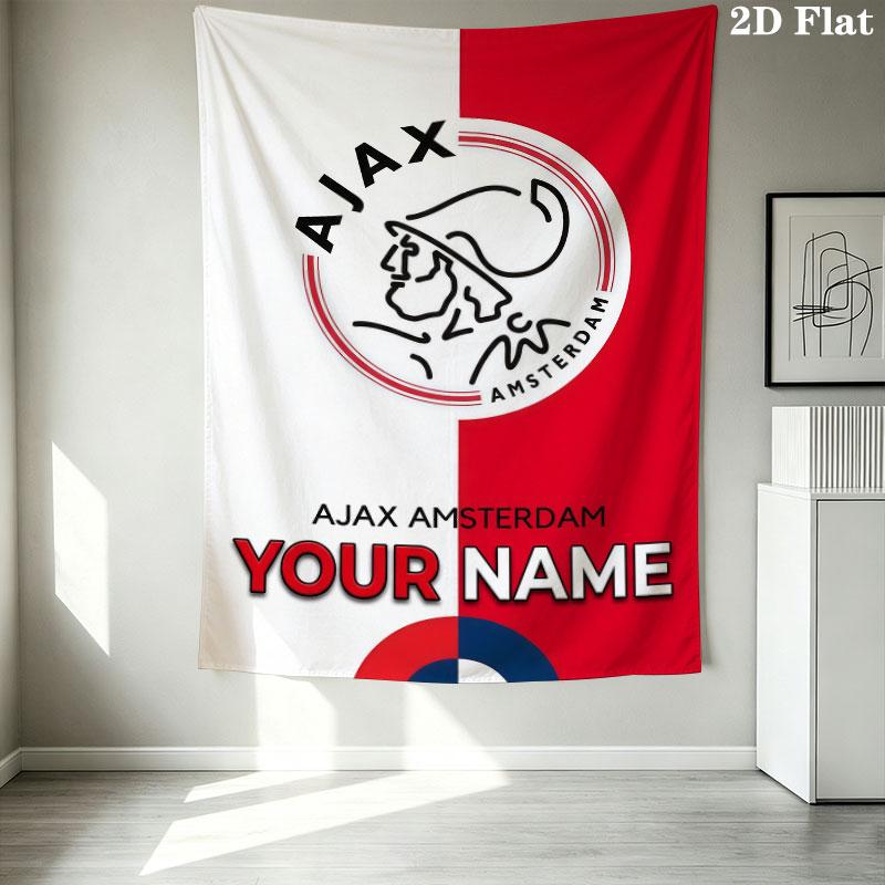 Afc Ajax Wall Hanging Printed Fabric Blanket Decorative Tapestries for Bedroom Living Room Home Decor