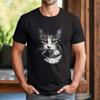 Lustige Coole Katze Raucht Lustiges Meme Zigarette Katzenbande Vintage T-Shirt