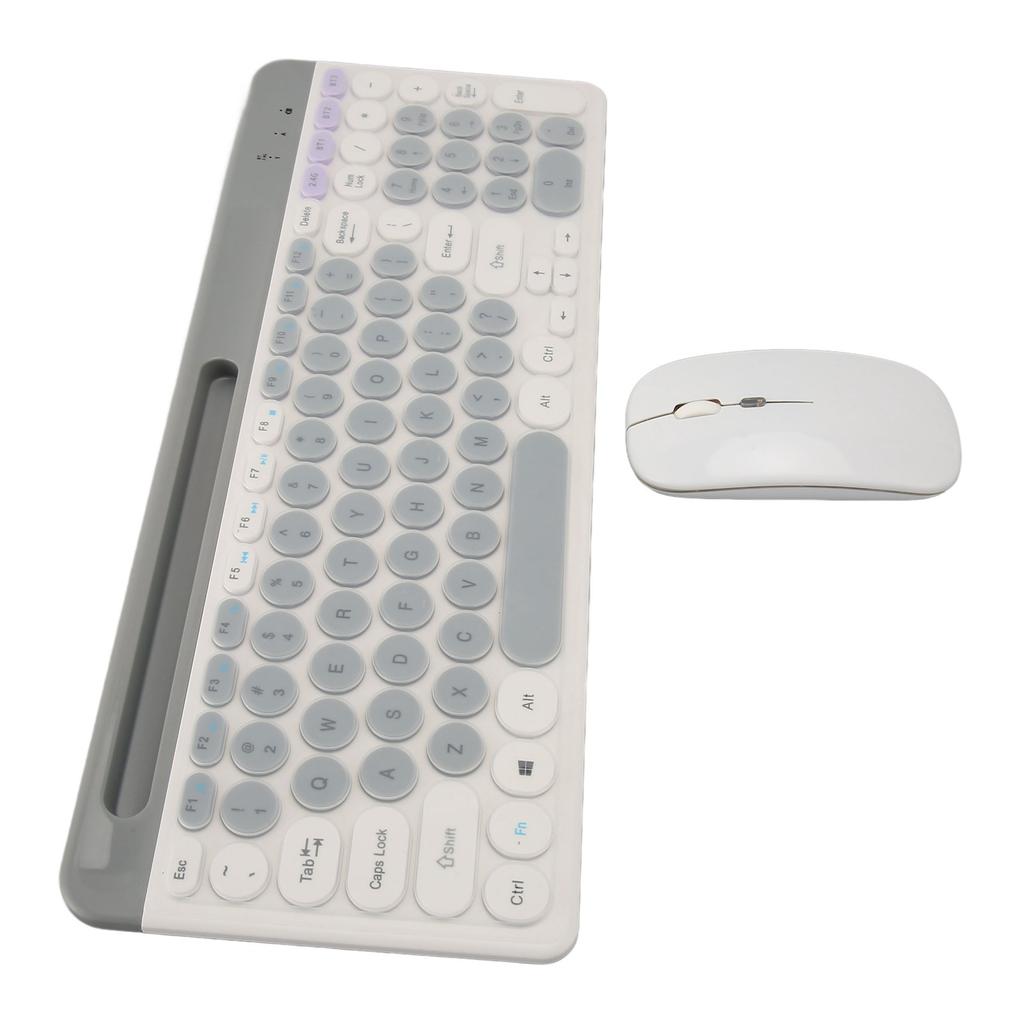 Wireless Keyboard Mouse Set Rechargeable Retro   2.4G Wireless   Keyboard Mouse Set