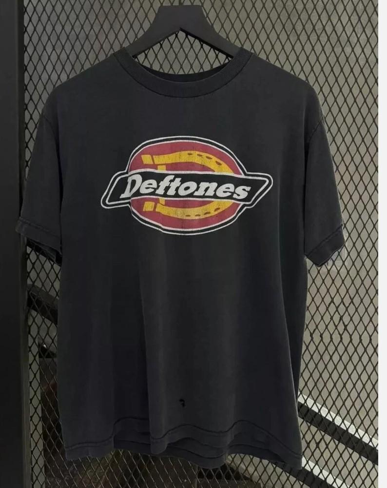 Vintage 1990s Deftones Dickies Logo Unisex Tshirt Reprint Unisex T-Shirt S