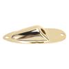 Electric Guitar Jack Plate Input Output Socket Boat Style Instrument Accessory with Screw Gold