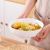 ZISIZ 9-inch Embossed Lotus Soup Bowl