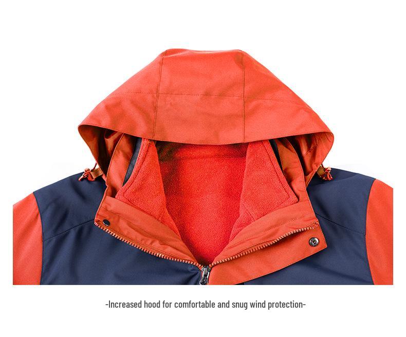 Children's Three-in-One Storm Jacket Set – Warm, Breathable School Uniform Outerwear with Custom Logo