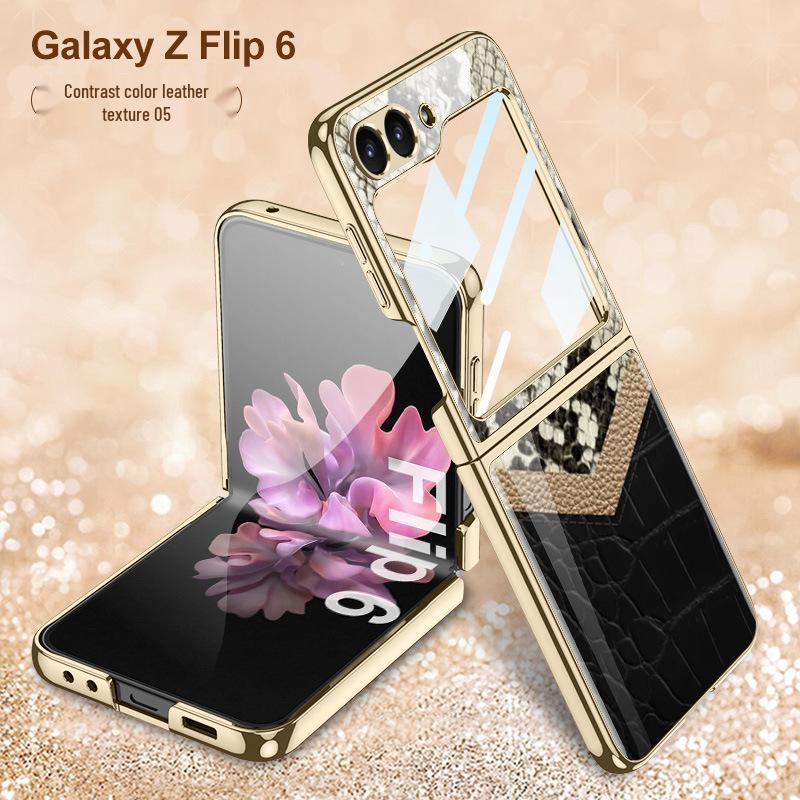 Samsung Z Flip 6 Foldable Screen Case: Anti-Drop, Electroplated, Personalized Protective Phone Cover