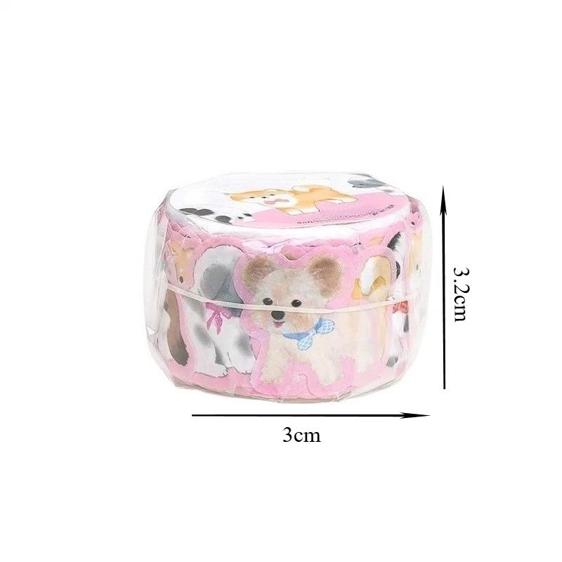100pcs Soft and Cute Kindergarten Collage Tape Special Cartoon Animal Elements Hand  DIY Handbook Decoration Stickers