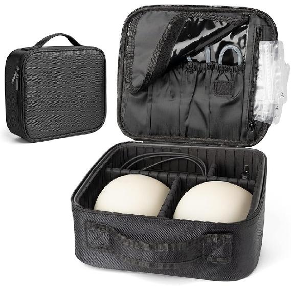Wearable Breast Pump Bag, Hard Container Case Bag for Working Moms, Holds Pump Accessories