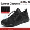 Men's Breathable Safety Work Shoes - Anti-Smash, Anti-Puncture Construction Footwear