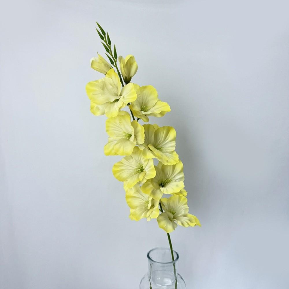 Silk Simulation Gladiola Flower 80cm Silk Fake Bloom New Artificial Flower  Party Decor